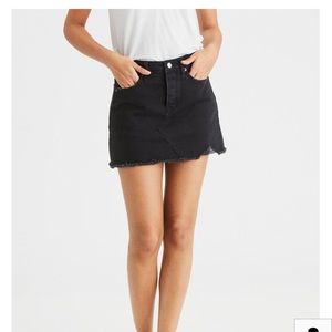 American Eagle Black Jean Skirt